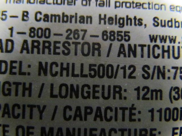 Norguard NCHLL500/12 Load arrestor 1100 Lb cap. 36 Ft. Cable length arrester