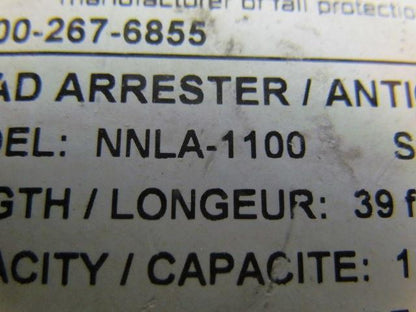 Norguard NNLA-1100 Load arrester 1100 Lb 39 Ft Cable Length arrestor