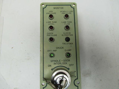 Okuma LC20 Panel E5403-183-751-1 Chuck and Spindle control panel