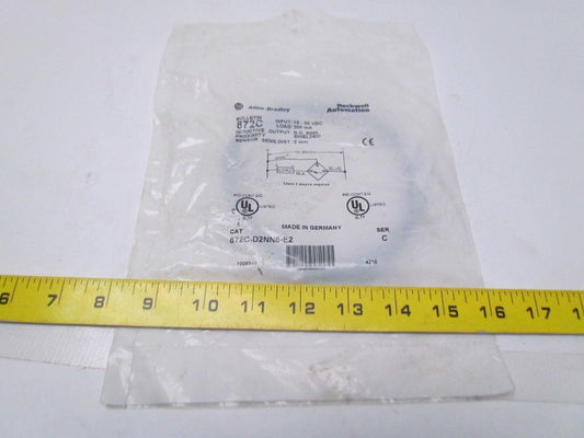 Allen Bradley 872C Proximity Sensor Cable Style 8mm Barrel 2mm Sensing Distance