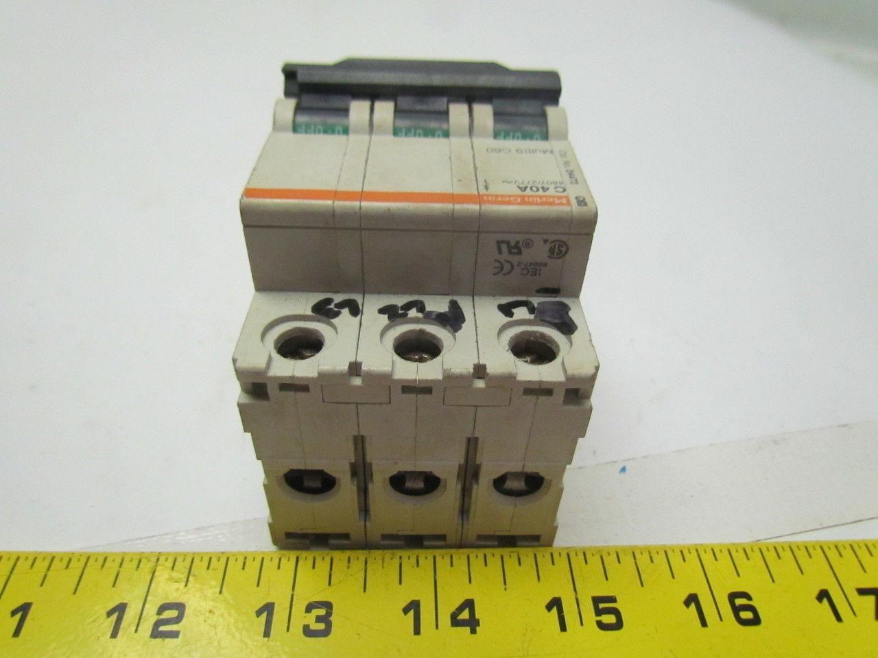 Merlin Gerin C40A 24472 277/480V Multi 9 circuit breaker 3-pole