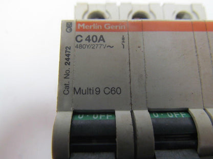 Merlin Gerin C40A 24472 277/480V Multi 9 circuit breaker 3-pole