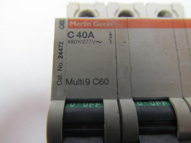 Merlin Gerin C40A 24472 277/480V Multi 9 circuit breaker 3-pole