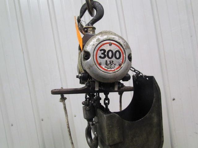 Gardner Denver Cooper 300LB Air Pneumatic Chain Hoist 14'6"Lift Axial Piston