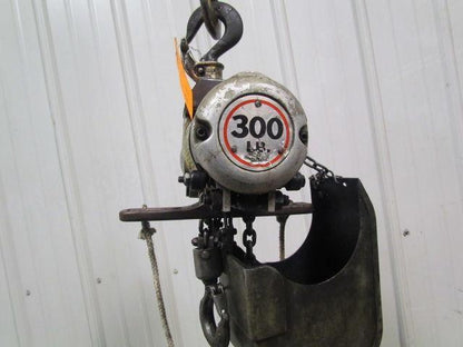 Gardner Denver Cooper 300LB Air Pneumatic Chain Hoist 14'6"Lift Axial Piston