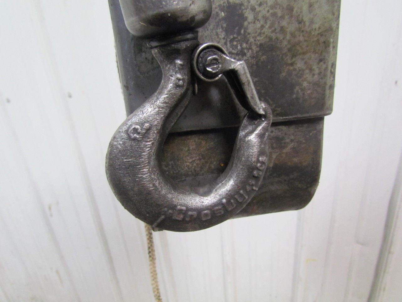 Gardner Denver Cooper 300LB Air Pneumatic Chain Hoist 14'6"Lift Axial Piston