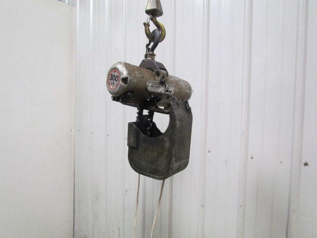 Gardner Denver Cooper 300LB Air Pneumatic Chain Hoist 14'6"Lift Axial Piston