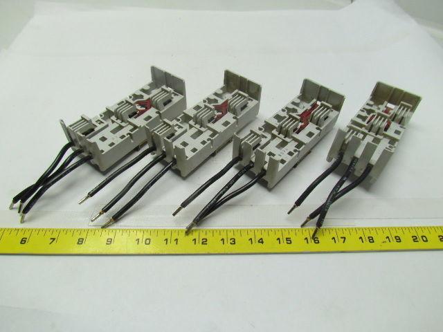 Wohner 22-0319 Bus bar adapter din rail mount 5-3/8" OAL 2-1/8" wide lot of 4