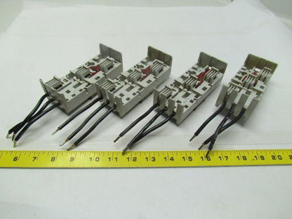 Wohner 22-0319 Bus bar adapter din rail mount 5-3/8" OAL 2-1/8" wide lot of 4