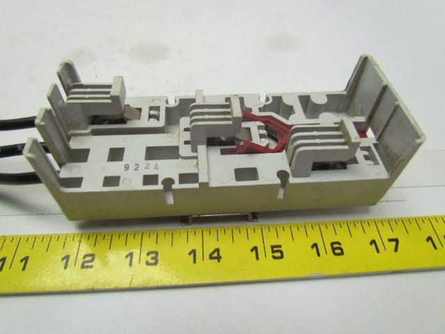 Wohner 22-0319 Bus bar adapter din rail mount 5-3/8" OAL 2-1/8" wide lot of 4