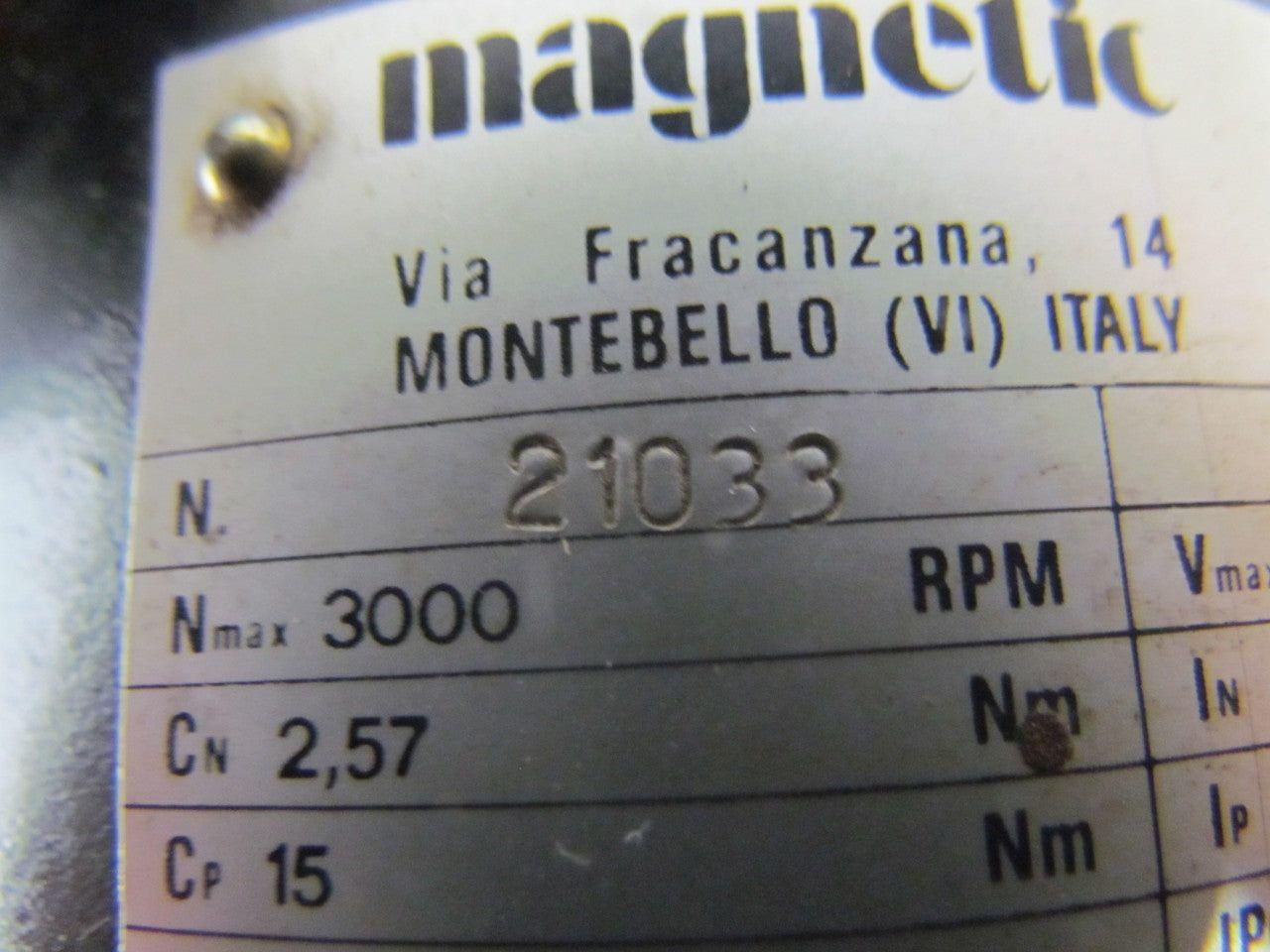 Rover/Magnetic 21033 DC Servo Motor from rover CNC router 3000 RPM Max Biesse