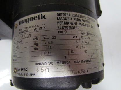 Rover/Magnetic 21033 DC Servo Motor from rover CNC router 3000 RPM Max Biesse