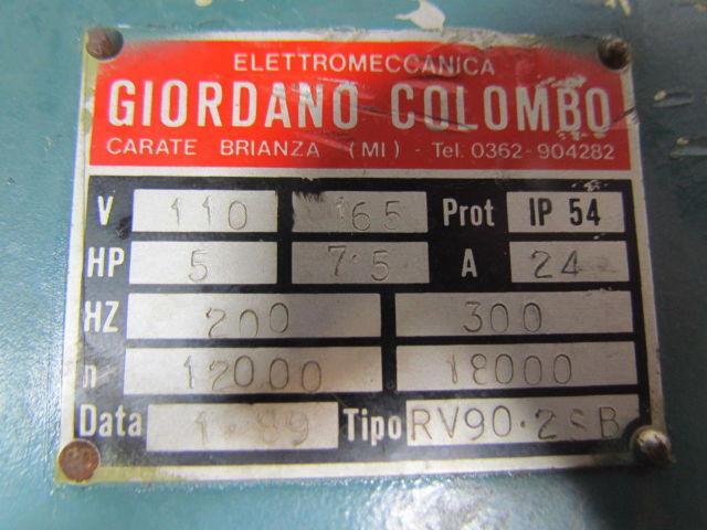 Giordano colombo RV90.2SB 5-7.5HP spindle motor 200/300Hz 110/165V 24A Biesse