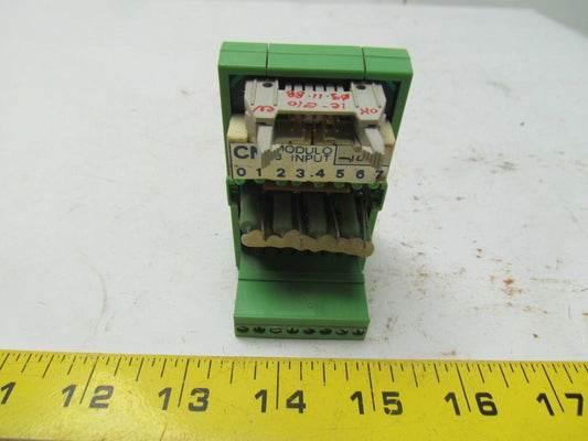 CNI IC-EIO S525 8 input module from biesse rover w/base