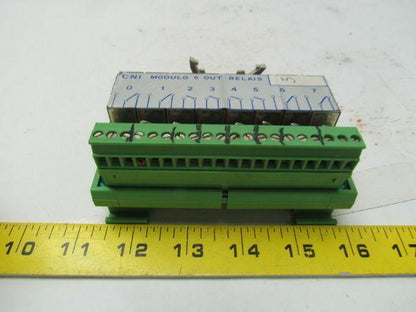 Biesse Rover CNI UR-EIO S526 D 8 output relay module w/base Lot of 1