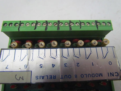 Biesse Rover CNI UR-EIO S526 D 8 output relay module w/base Lot of 1