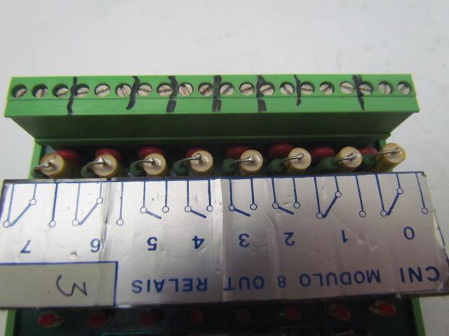 Biesse Rover CNI UR-EIO S526 D 8 output relay module w/base Lot of 1
