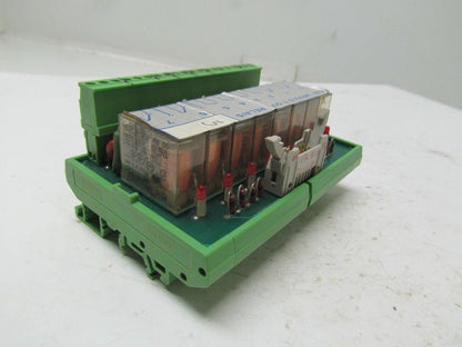 Biesse Rover CNI UR-EIO S526 D 8 output relay module w/base Lot of 1