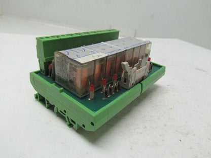 Biesse Rover CNI UR-EIO S526 D 8 output relay module w/base Lot of 1