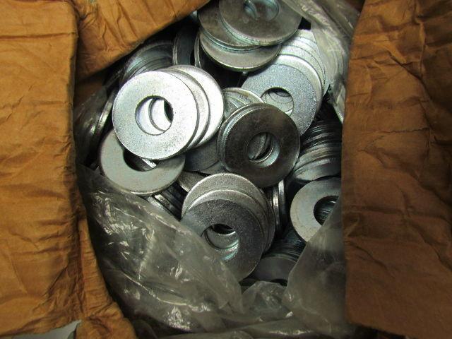 2-1/4" OD Flat washer 1"ID 1/8" thick galvinized lot of 43Lbs