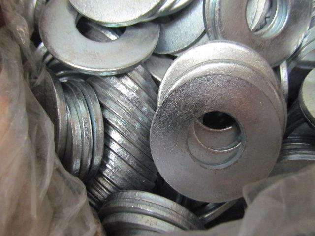 2-1/4" OD Flat washer 1"ID 1/8" thick galvinized lot of 43Lbs