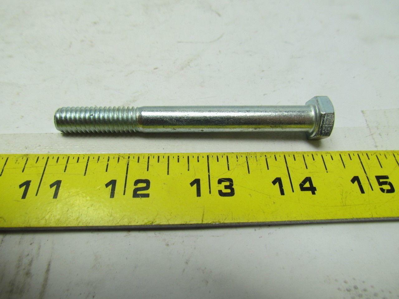 3/8"-16x3-1/2" Grade 5 hex bolt zinc plate screw lot of 45Lbs