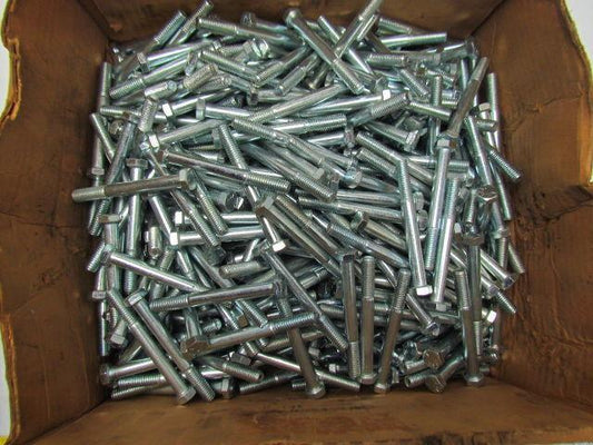 3/8"-16x3-1/2" Grade 5 hex bolt zinc plate screw lot of 45Lbs