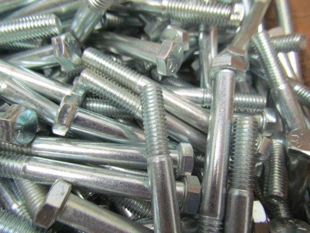 3/8"-16x3-1/2" Grade 5 hex bolt zinc plate screw lot of 45Lbs