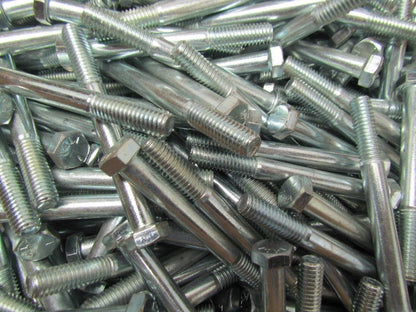 3/8"-16x3-1/2" Grade 5 hex bolt zinc plate screw lot of 45Lbs