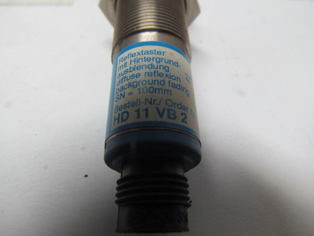 Wenglor Sensoric HD11VB2 Reflex sensor 100mm w/ background suppression 10-30VDC