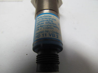Wenglor Sensoric HD11VB2 Reflex sensor 100mm w/ background suppression 10-30VDC