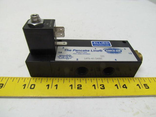 Fabco Air 14FS-4X-24VDC Directional control valve 1/4"NPT Micro DIN 4way 24VDC