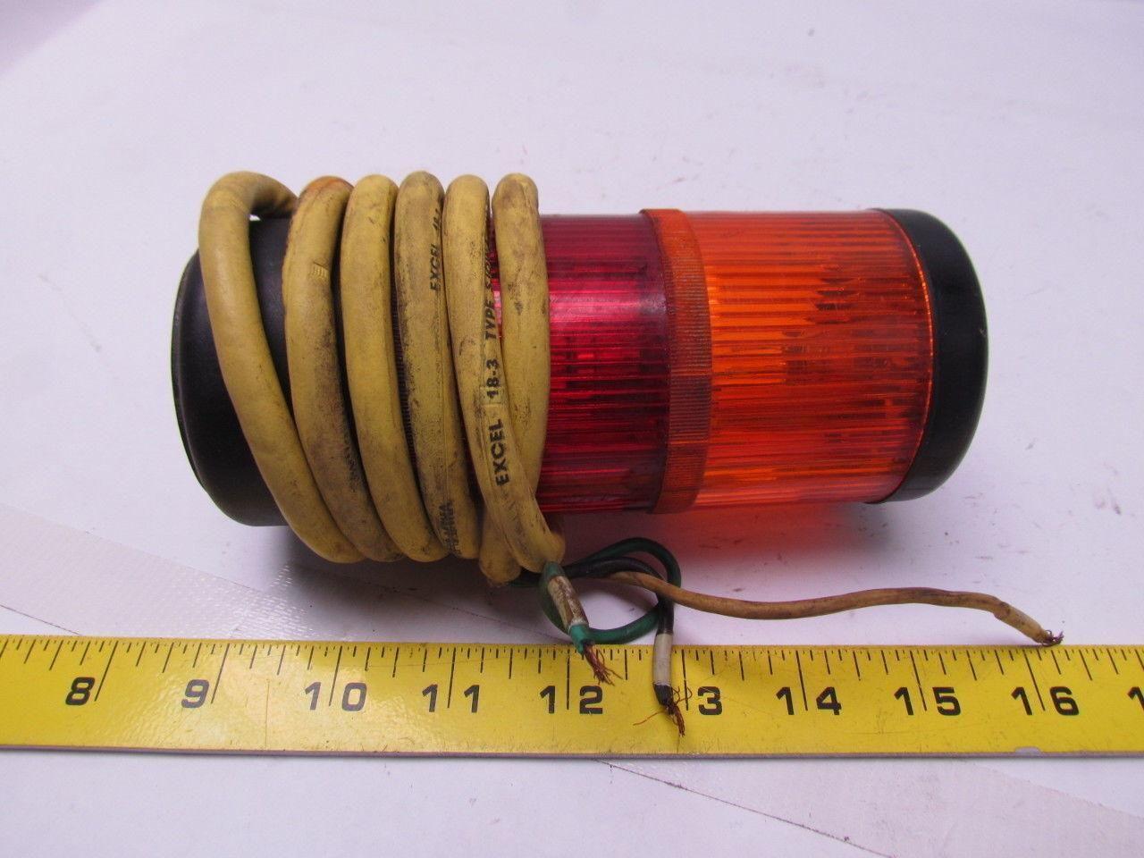 Telemecanique XVA-LC3 2 lense red/amber illuminated indicator light stack 220V