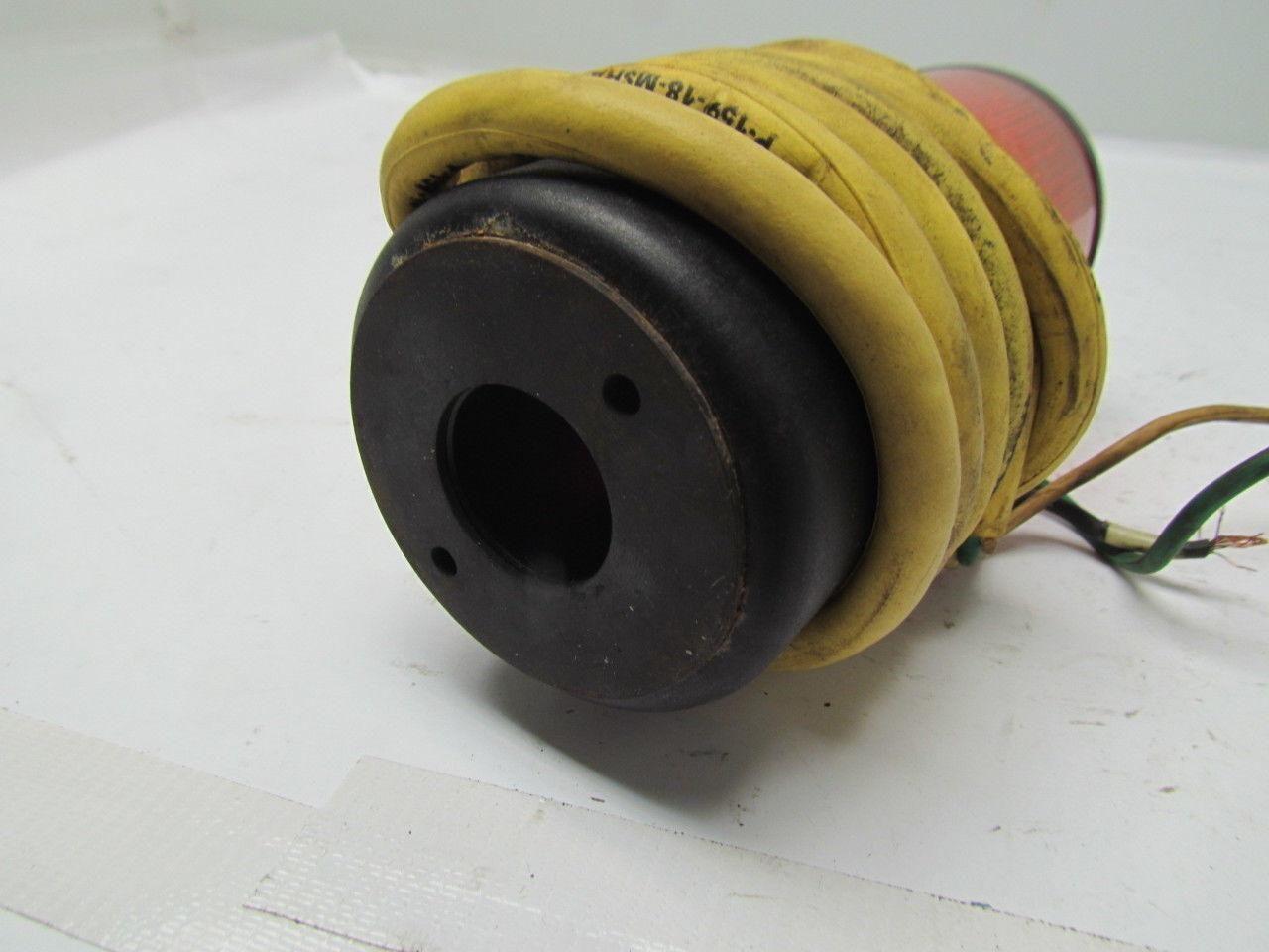 Telemecanique XVA-LC3 2 lense red/amber illuminated indicator light stack 220V