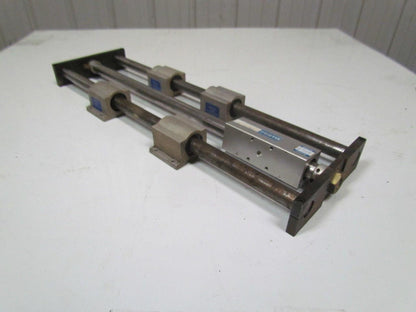 Festo linear stage w/magnetically coupled rodless cylinder w/1" rods