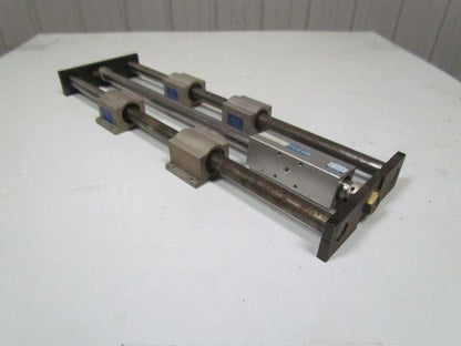 Festo linear stage w/magnetically coupled rodless cylinder w/1" rods