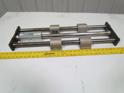 Festo linear stage w/magnetically coupled rodless cylinder w/1" rods