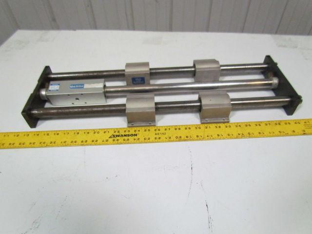 Festo linear stage w/magnetically coupled rodless cylinder w/1" rods