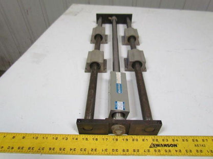 Festo linear stage w/magnetically coupled rodless cylinder w/1" rods