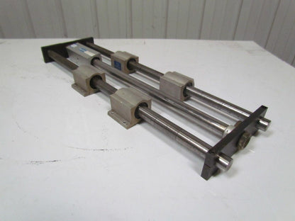 Festo linear stage w/magnetically coupled rodless cylinder w/1" rods