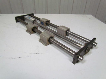 Festo linear stage w/magnetically coupled rodless cylinder w/1" rods