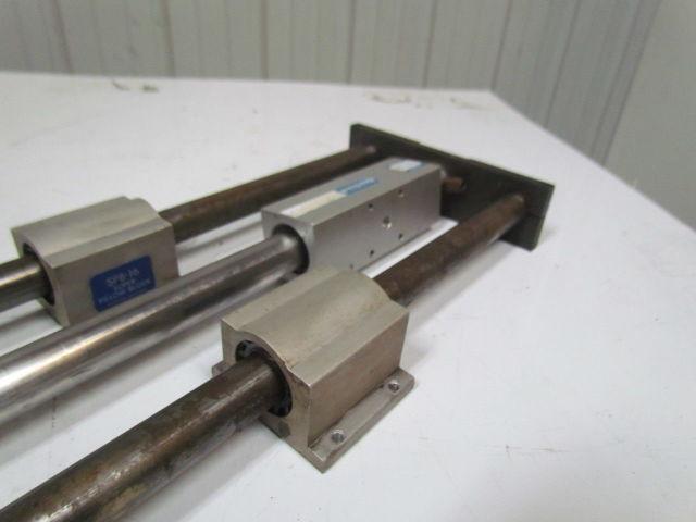 Festo linear stage w/magnetically coupled rodless cylinder w/1" rods
