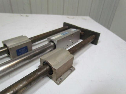 Festo linear stage w/magnetically coupled rodless cylinder w/1" rods