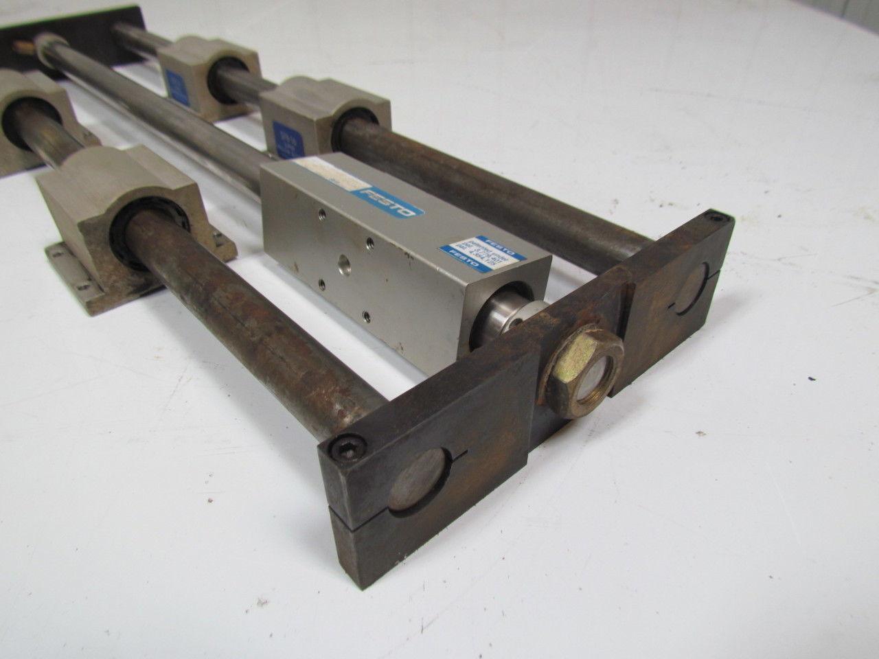 Festo linear stage w/magnetically coupled rodless cylinder w/1" rods