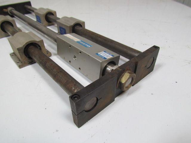 Festo linear stage w/magnetically coupled rodless cylinder w/1" rods