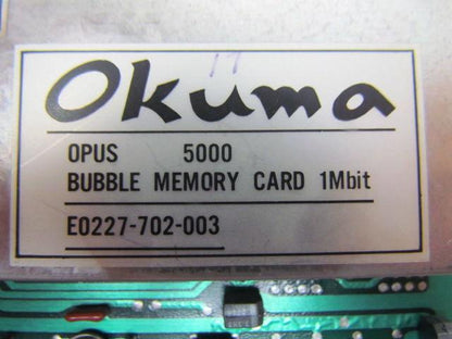 Okuma E0227-702-003 Opus 5000 Bubble memory card 1Mbit