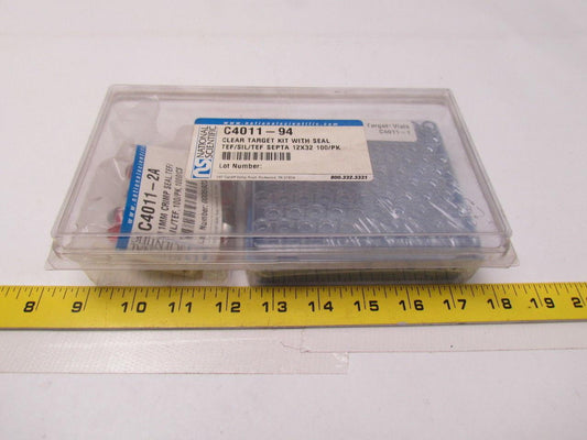 National C4011-94 Clear target kit w/seals tEF/SIL/TEF Septa 12x32 100/pk