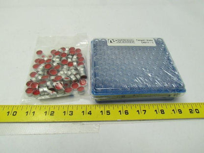 National C4011-94 Clear target kit w/seals tEF/SIL/TEF Septa 12x32 100/pk