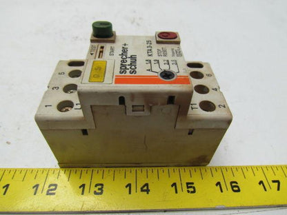 Sprecher & Schuh KTA3-25 Manual Motor Starter1.6-2.5A Tripp 3 pole