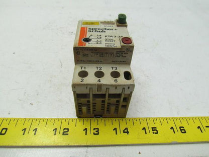 Sprecher & Schuh KTA3-25 Manual Motor Starter1.6-2.5A Tripp 3 pole